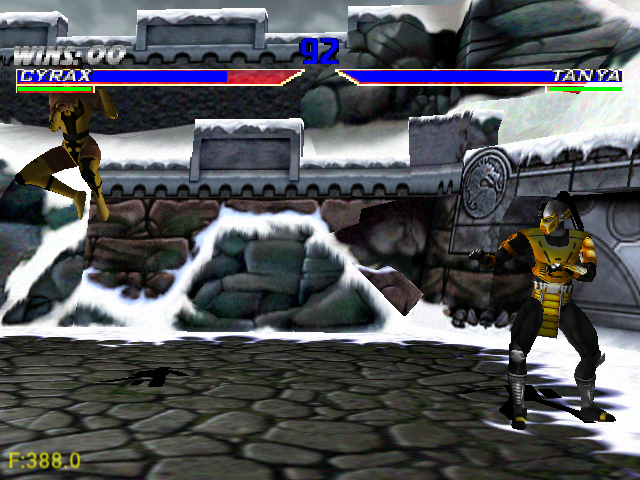 Mortal Kombat Gold (Dreamcast) Arcade as Cyrax 